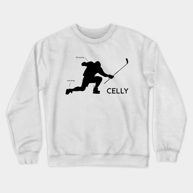 Hockey Terms - CELLY Crewneck Sweatshirt by INLE Designs